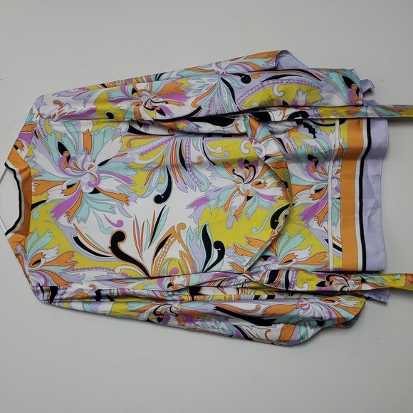 NWT Zara Multicolor Belted Kimono Size S - Picture 10 of 11